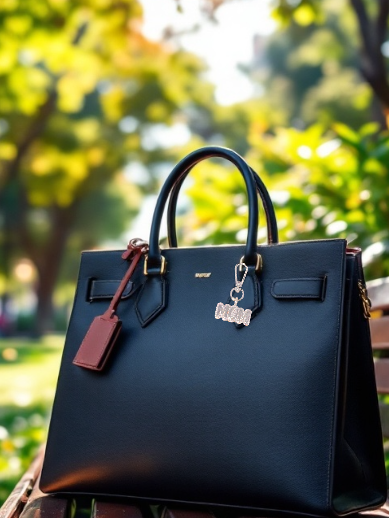 Luxury “MOM” Bag Charm