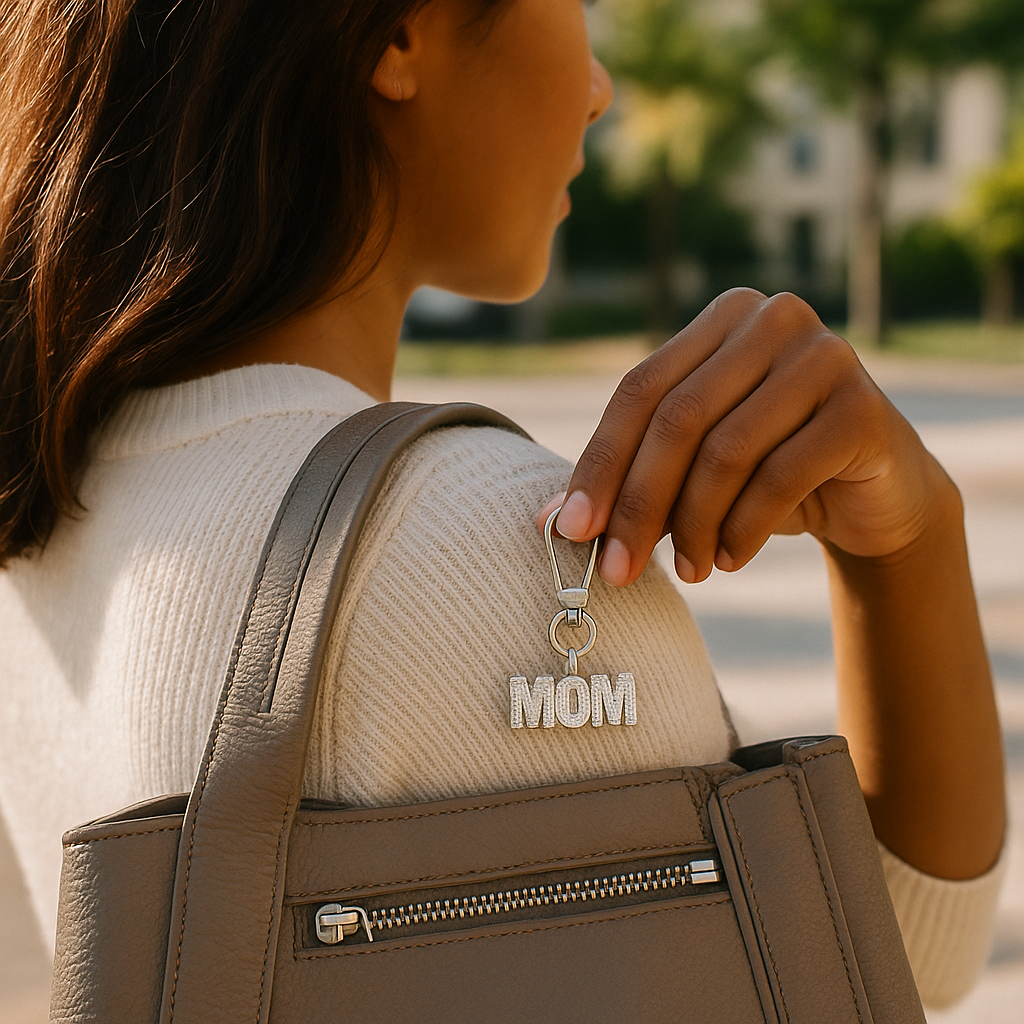Luxury “MOM” Bag Charm