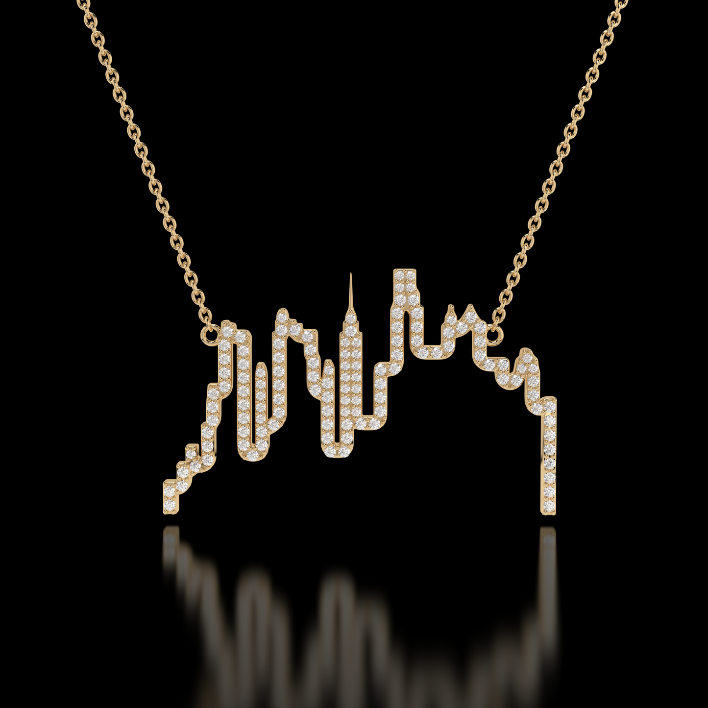 "Urban Brilliance" City Skyline Necklace