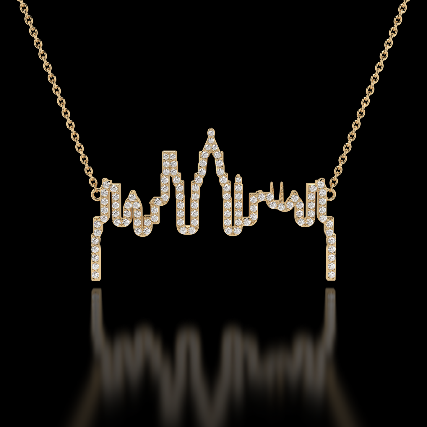 "Urban Brilliance" City Skyline Necklace