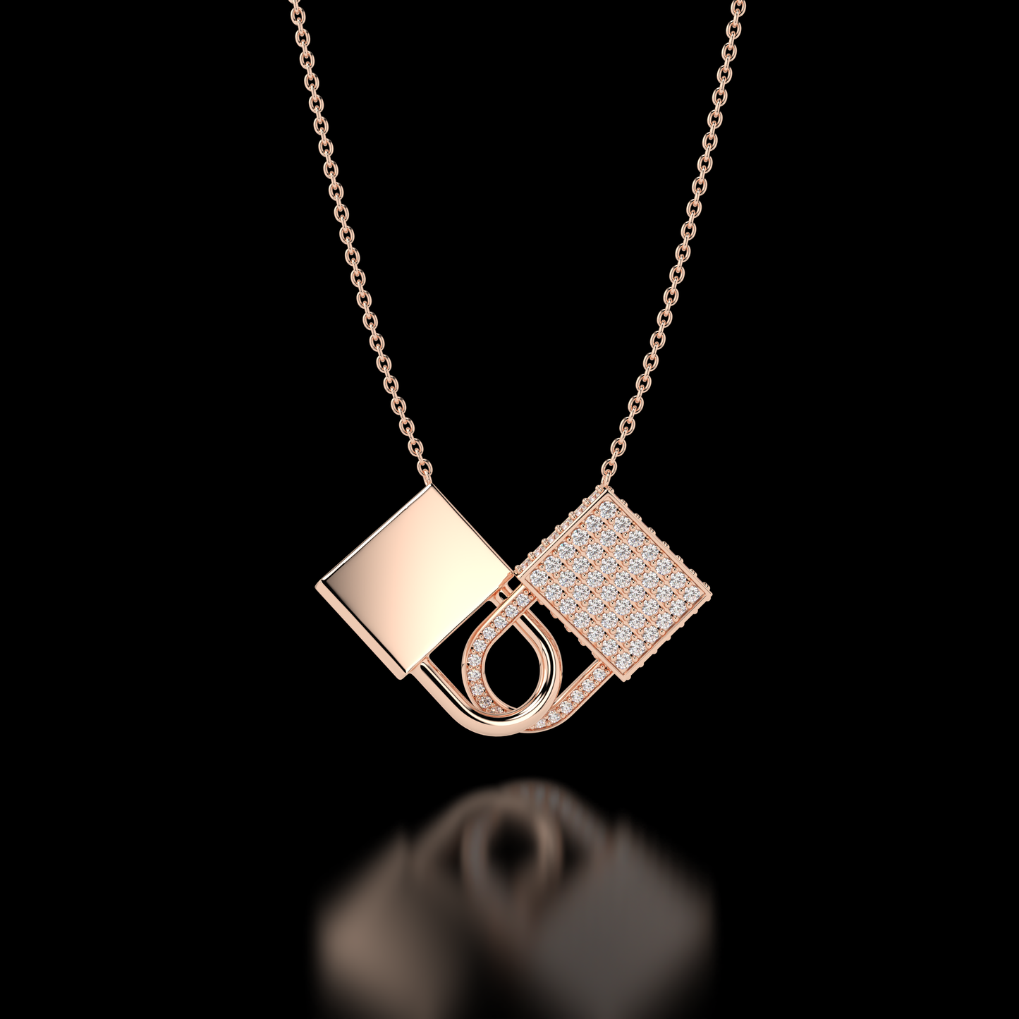 "Love's Embrace" Diamond Pendant