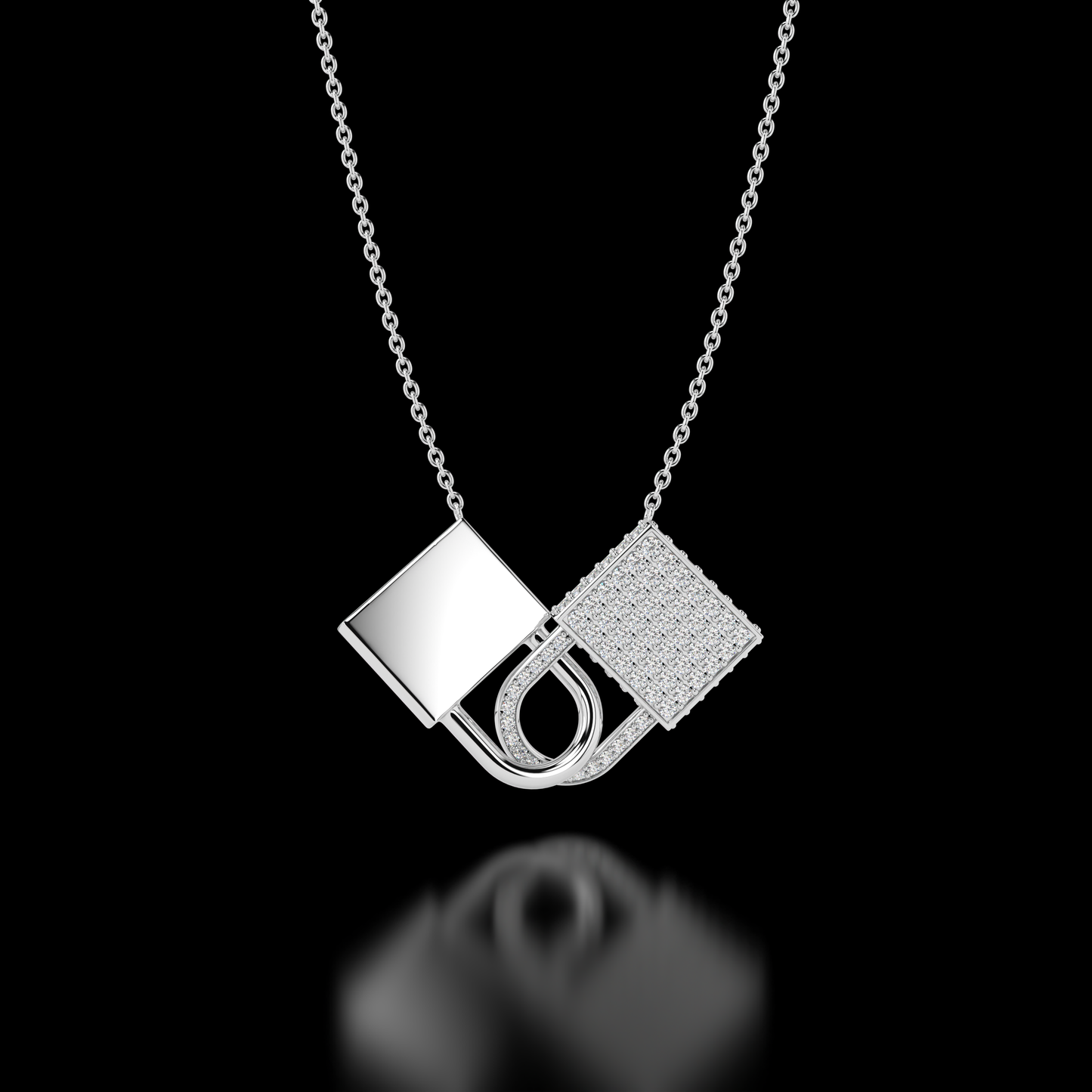 "Love's Embrace" Diamond Pendant