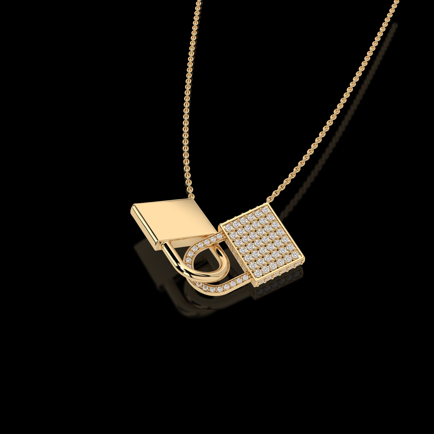 "Love's Embrace" Diamond Pendant