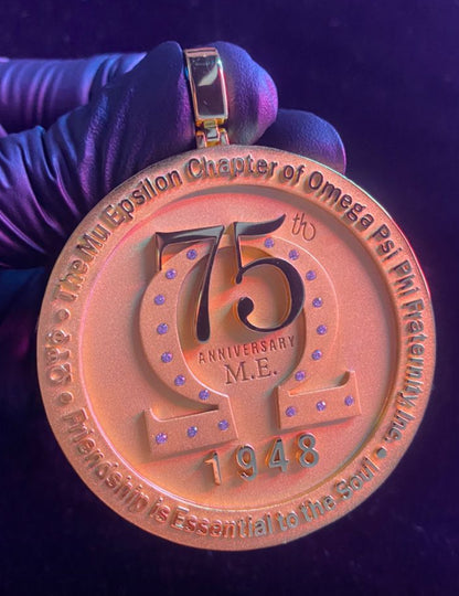 Customizable Omega Psi Phi Pendant