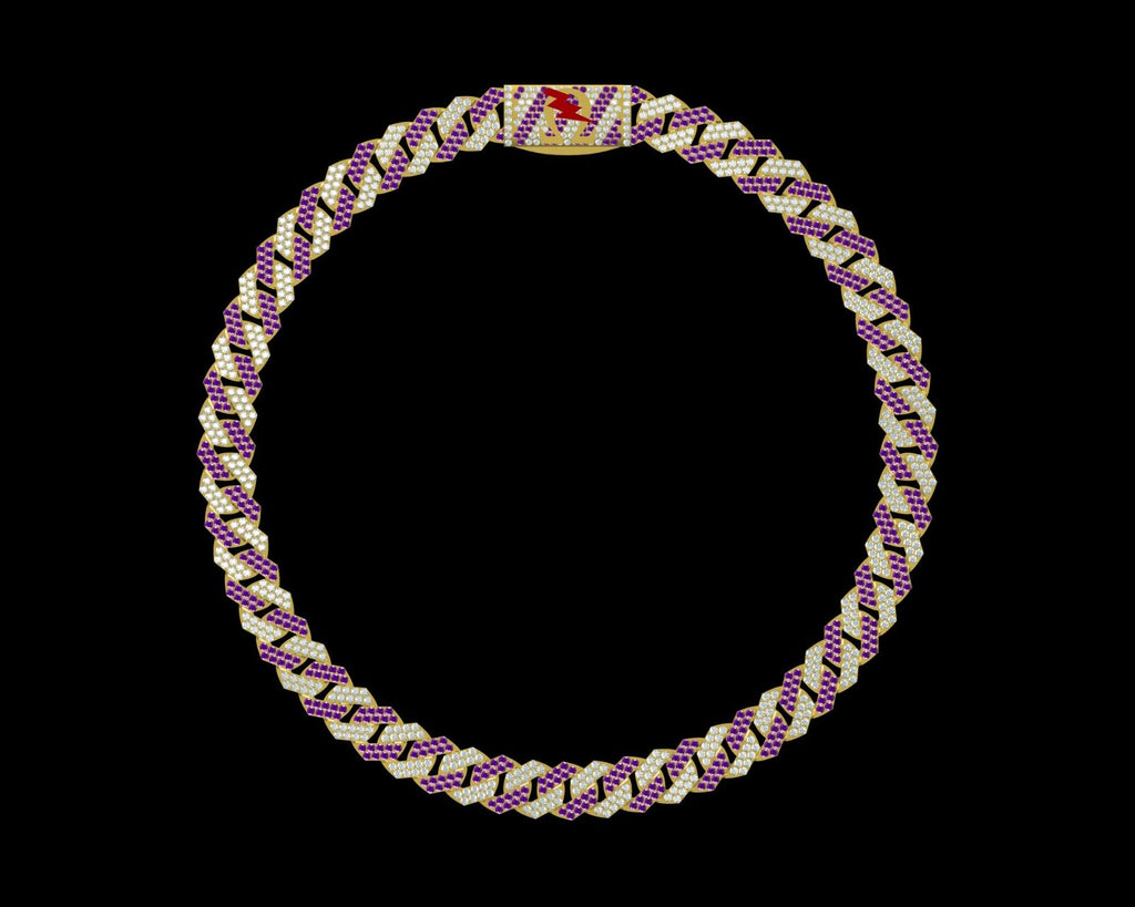 Omega Psi Phi Cuban Link Necklace