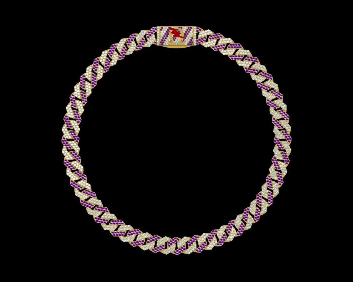 Omega Psi Phi Cuban Link Necklace