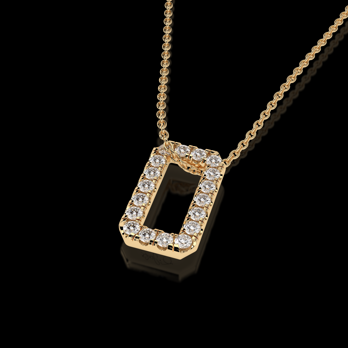 The Golden Aura Frame Pendant