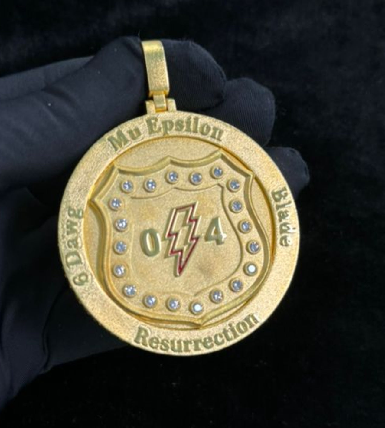 Customizable Omega Psi Phi Pendant