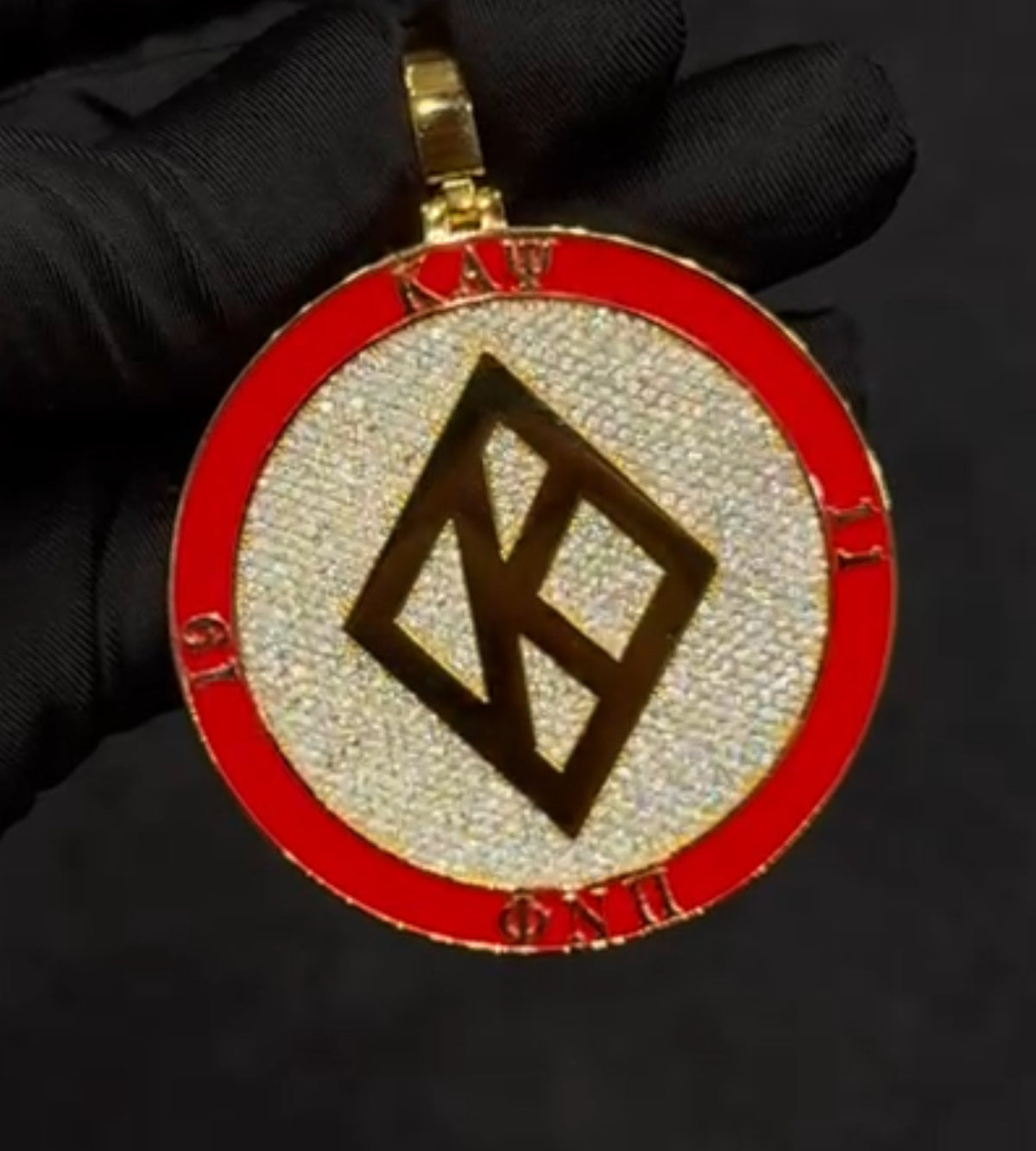 Custom Kappa Alpha Psi pendant by Q. Jones Custom