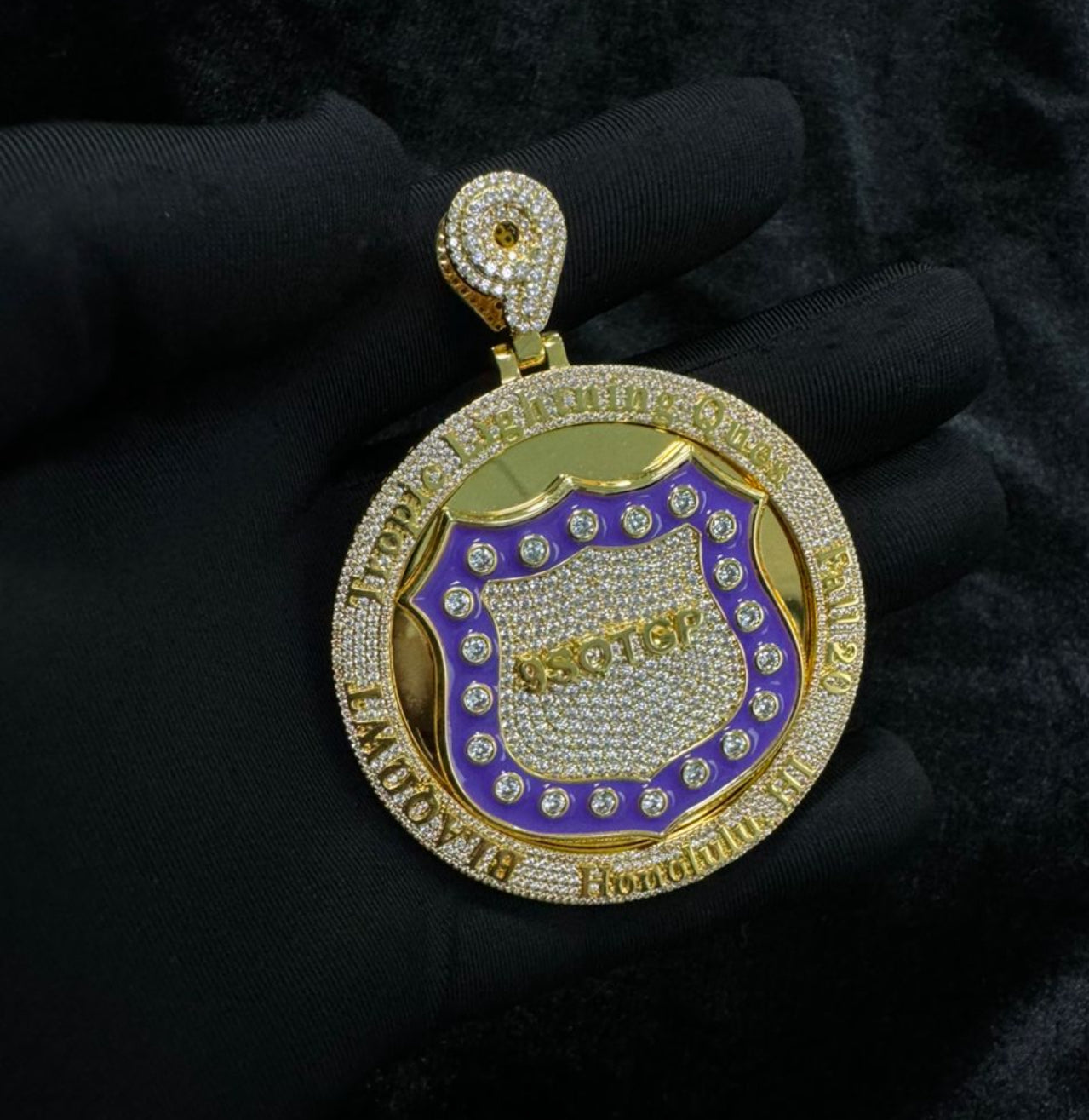 Customizable Omega Psi Phi Pendant