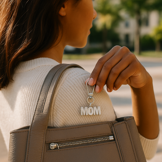 Luxury “MOM” Bag Charm