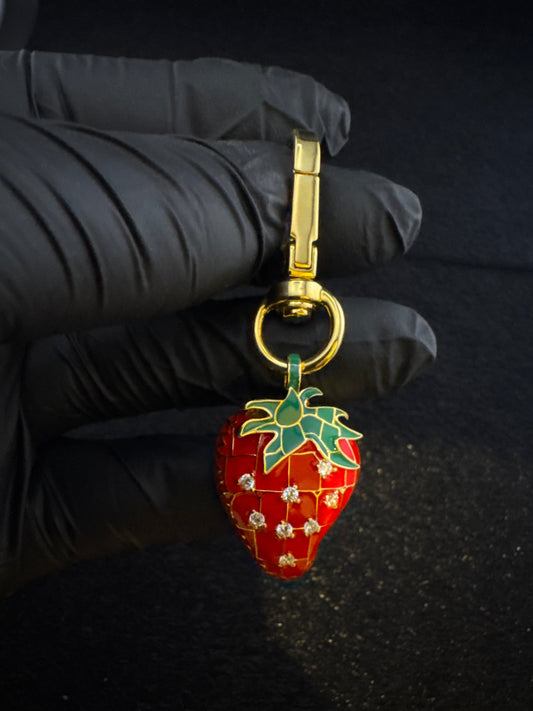 Luxury “Strawberry” Bag Charm