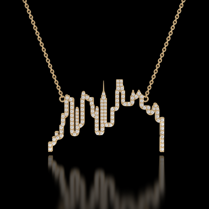 "Urban Brilliance" City Skyline Necklace