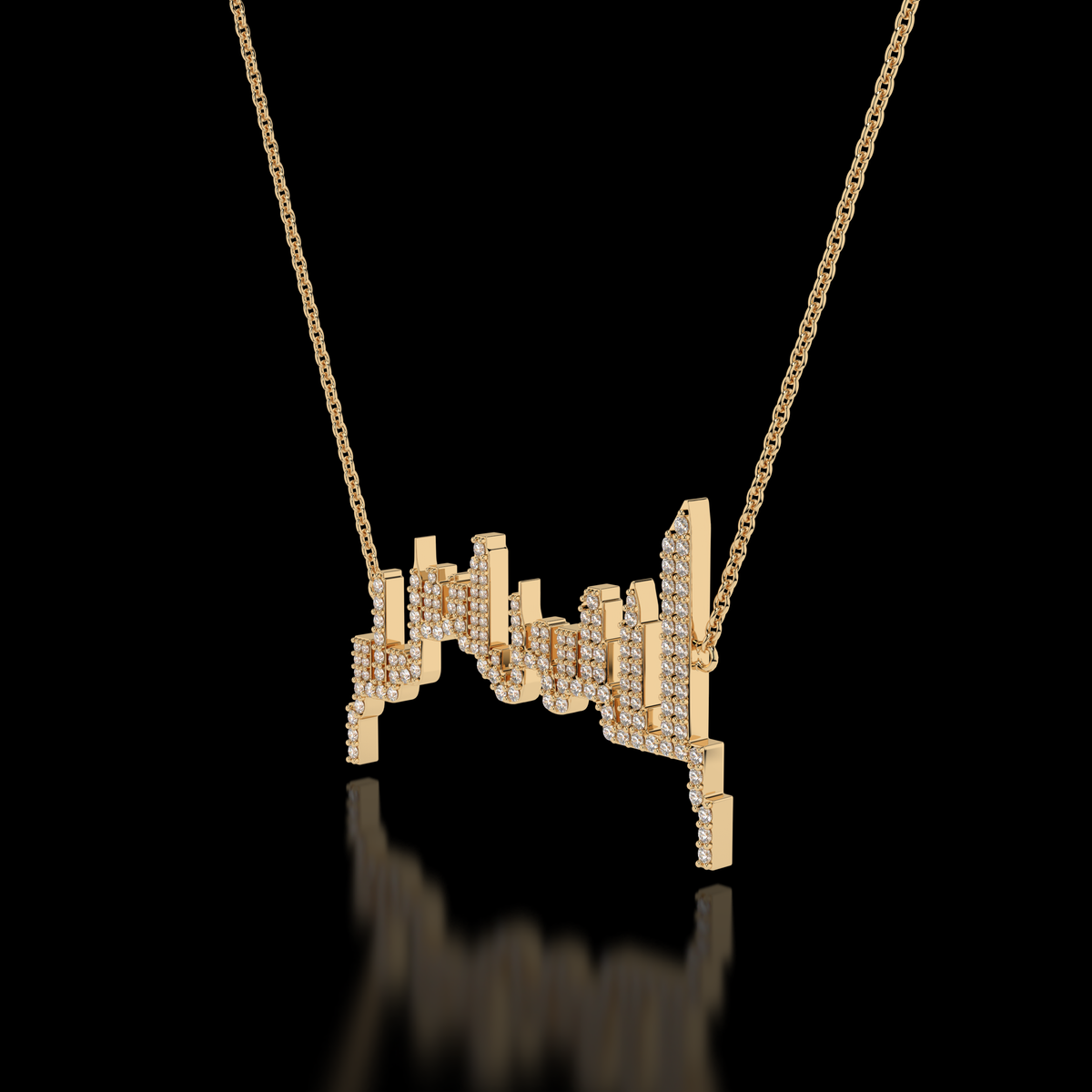 "Urban Brilliance" City Skyline Necklace