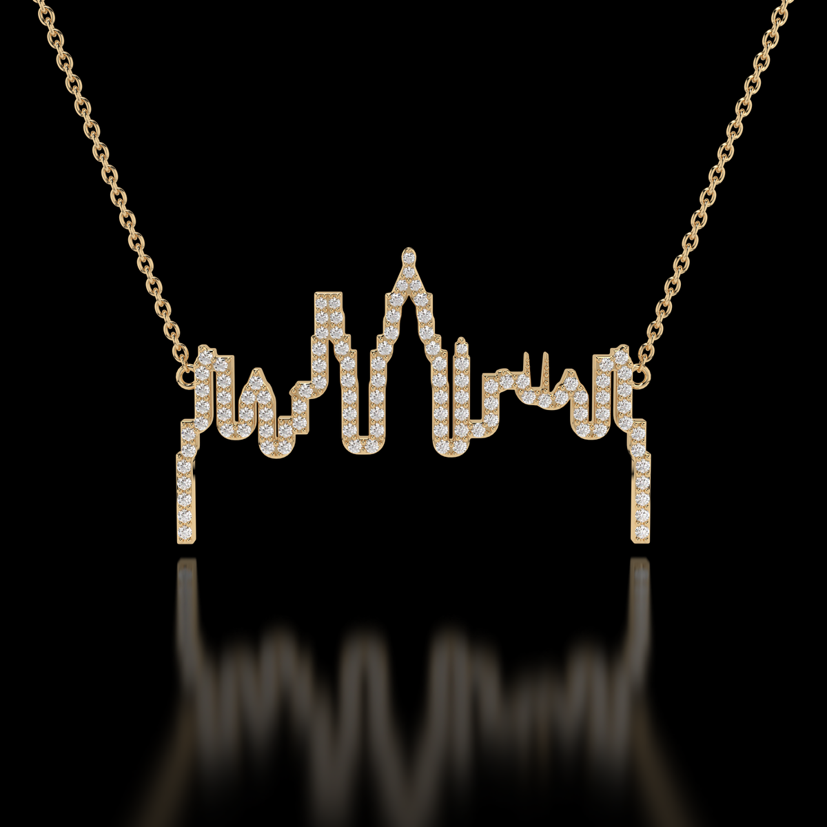 "Urban Brilliance" City Skyline Necklace