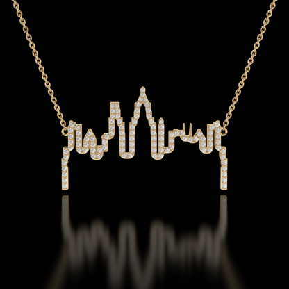 "Urban Brilliance" City Skyline Necklace