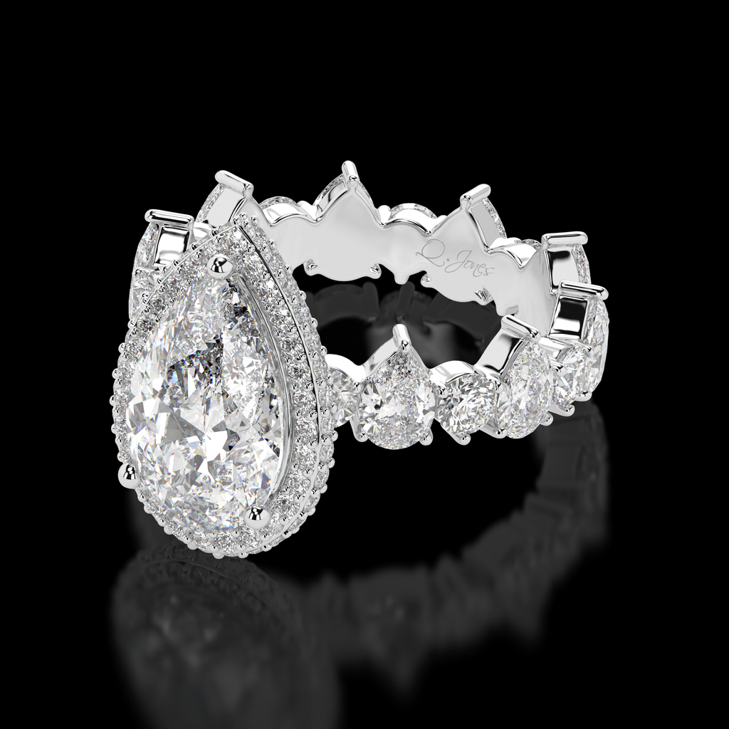 Ethereal Elegance diamond engagement ring detail