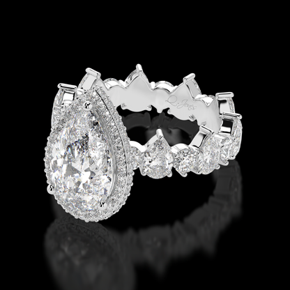 Ethereal Elegance diamond engagement ring detail