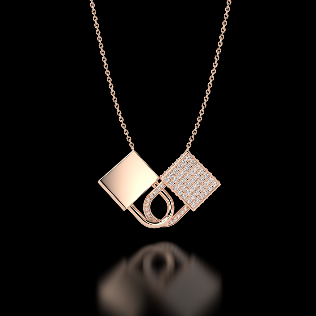 "Love's Embrace" Diamond Pendant