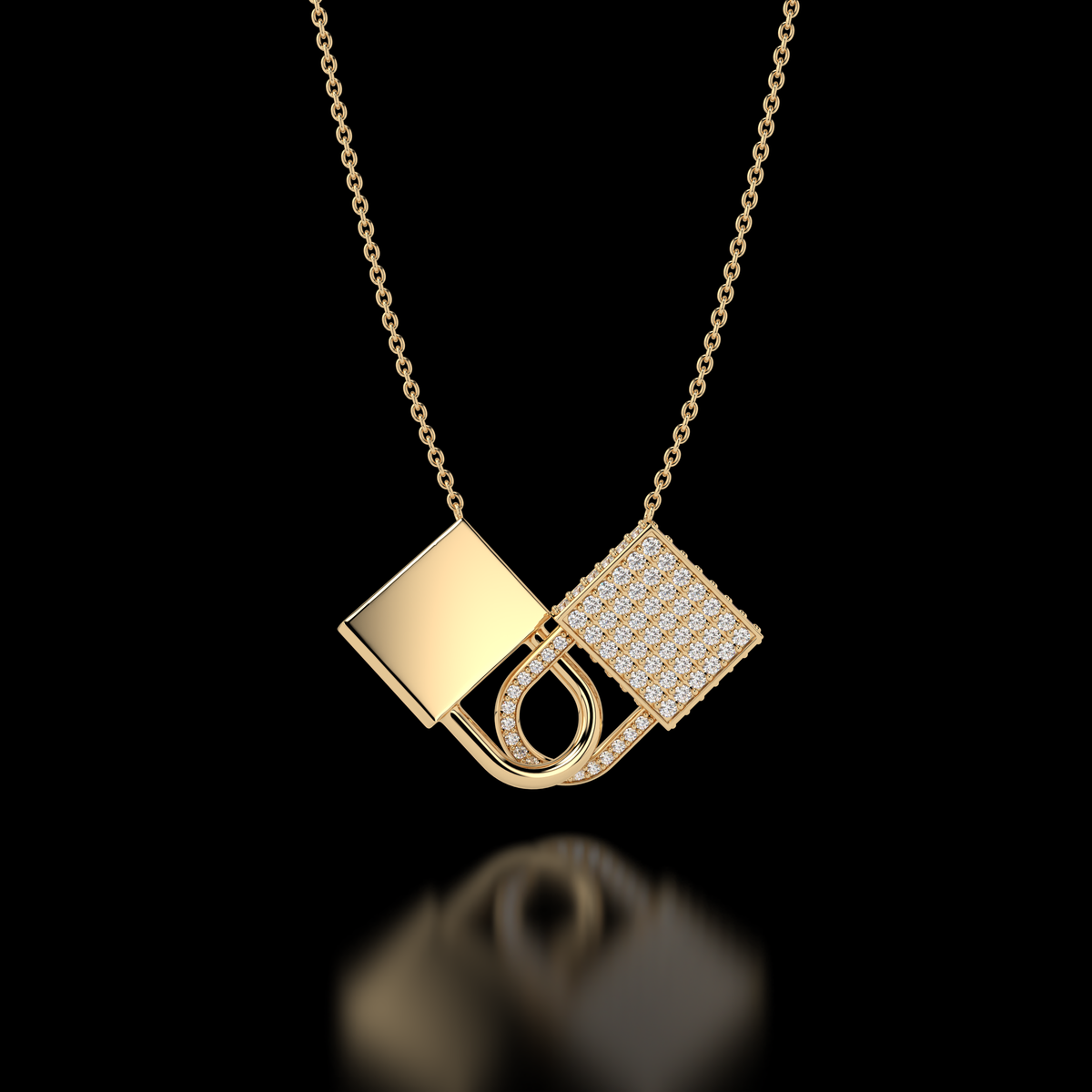 "Love's Embrace" Diamond Pendant