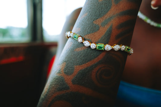 Verdant Diamond Glow (Bracelet)
