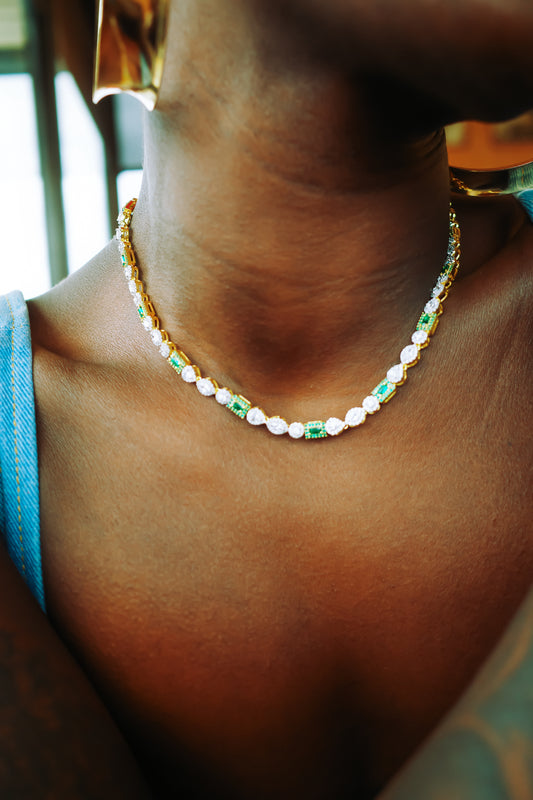 Verdant Diamond Glow (Necklace)
