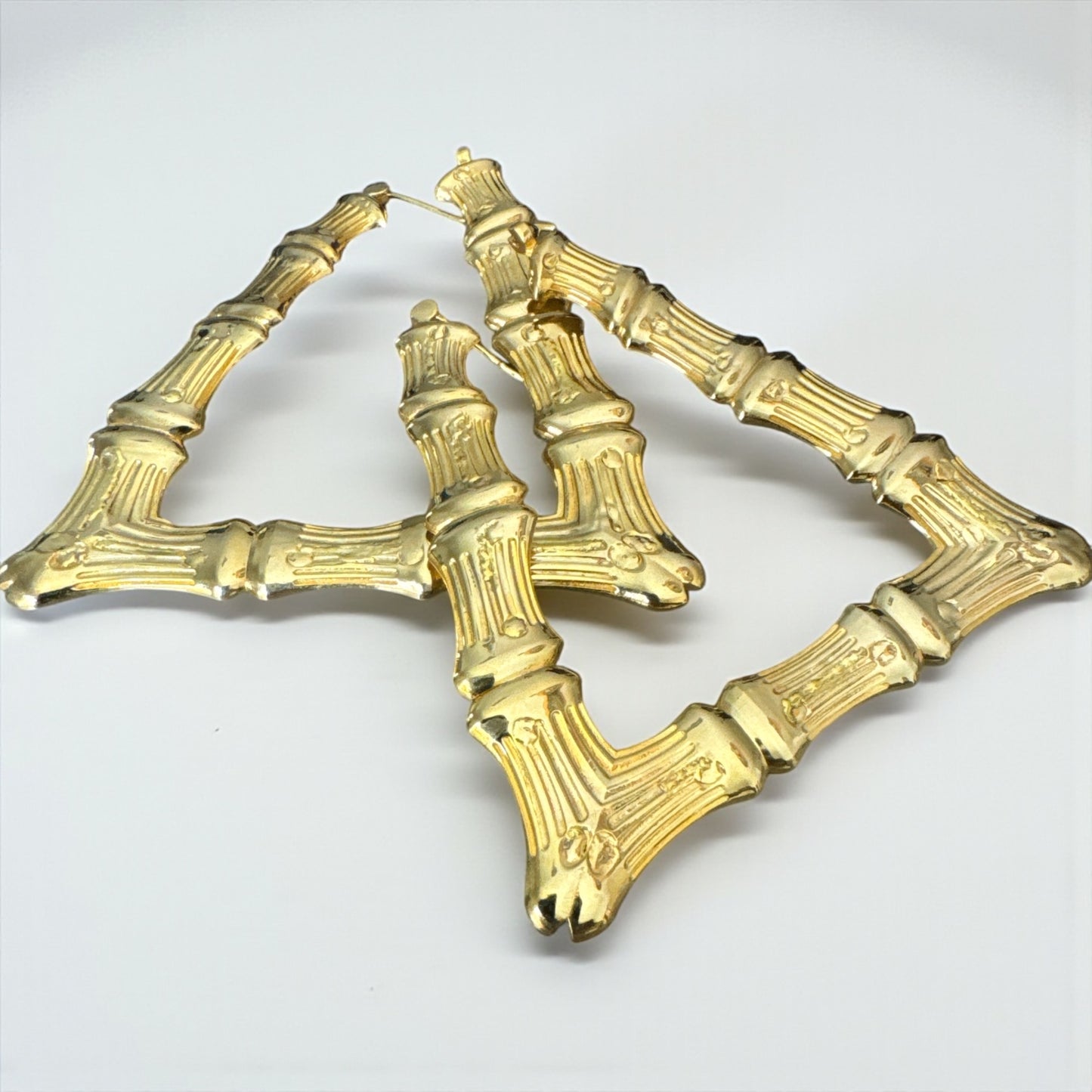 Gold Bamboo Earrings