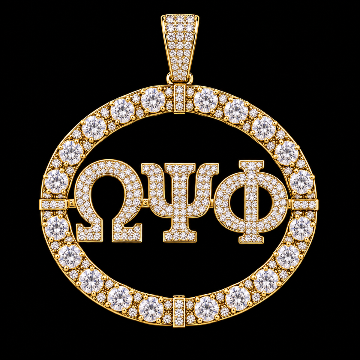 Twenty Diamond Pendant Yellow Gold color