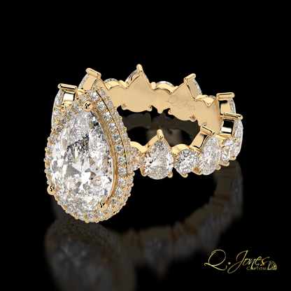 Ethereal Elegance bridal ring alternate view