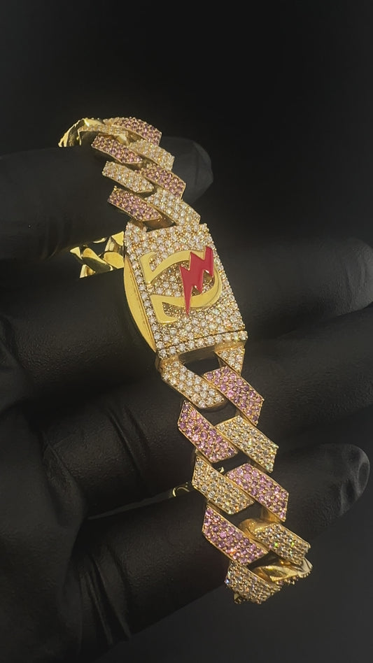 Omega Psi Phi Amethyst Bracelet