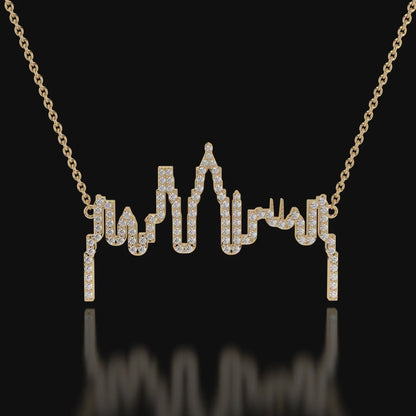 "Urban Brilliance" City Skyline Necklace