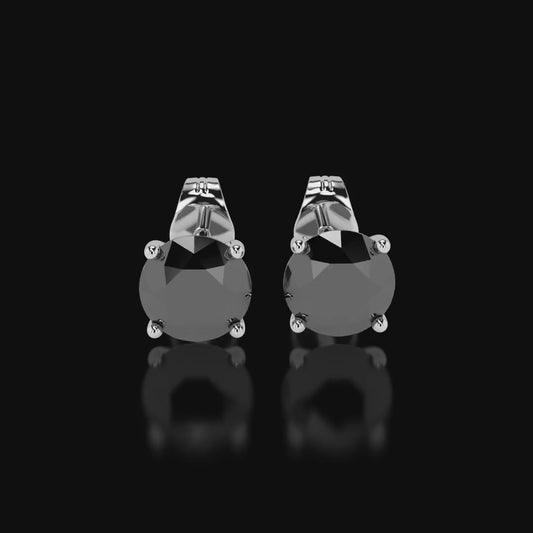 Midnight Splendor — Black Diamond Studs
