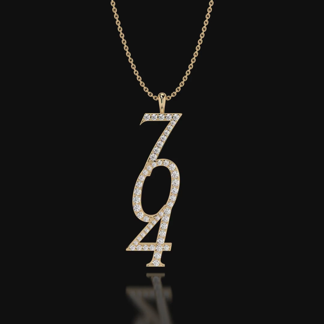 City Charm — Area Code Pendant