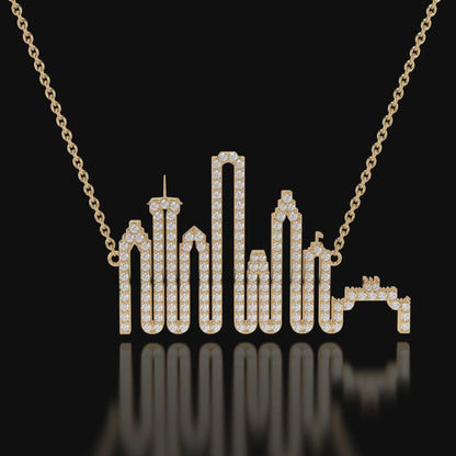 "Urban Brilliance" City Skyline Necklace