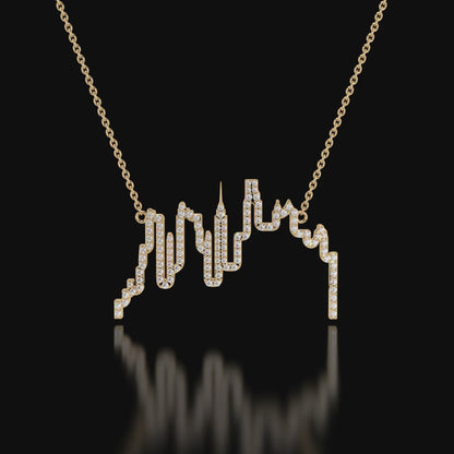 "Urban Brilliance" City Skyline Necklace