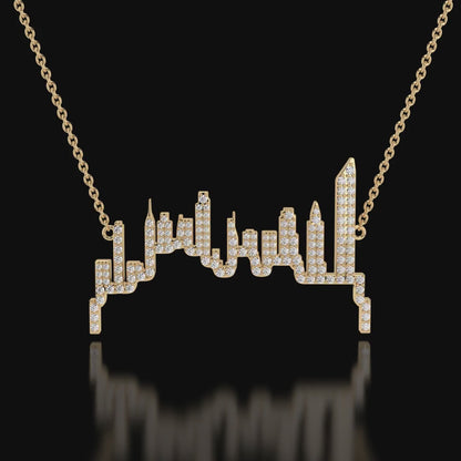 "Urban Brilliance" City Skyline Necklace