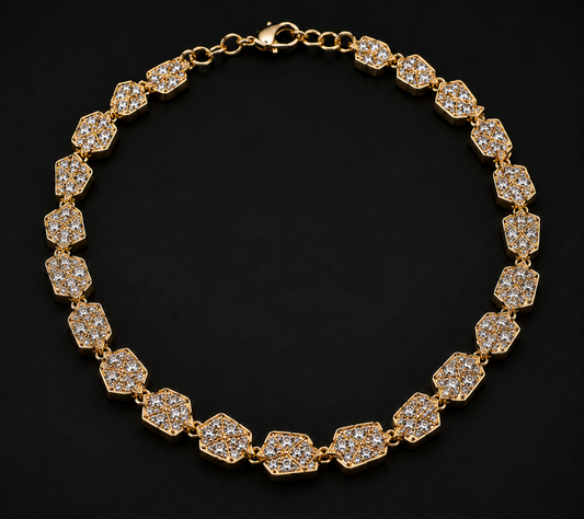 Shattered Dreams Collection geometric diamond necklace
