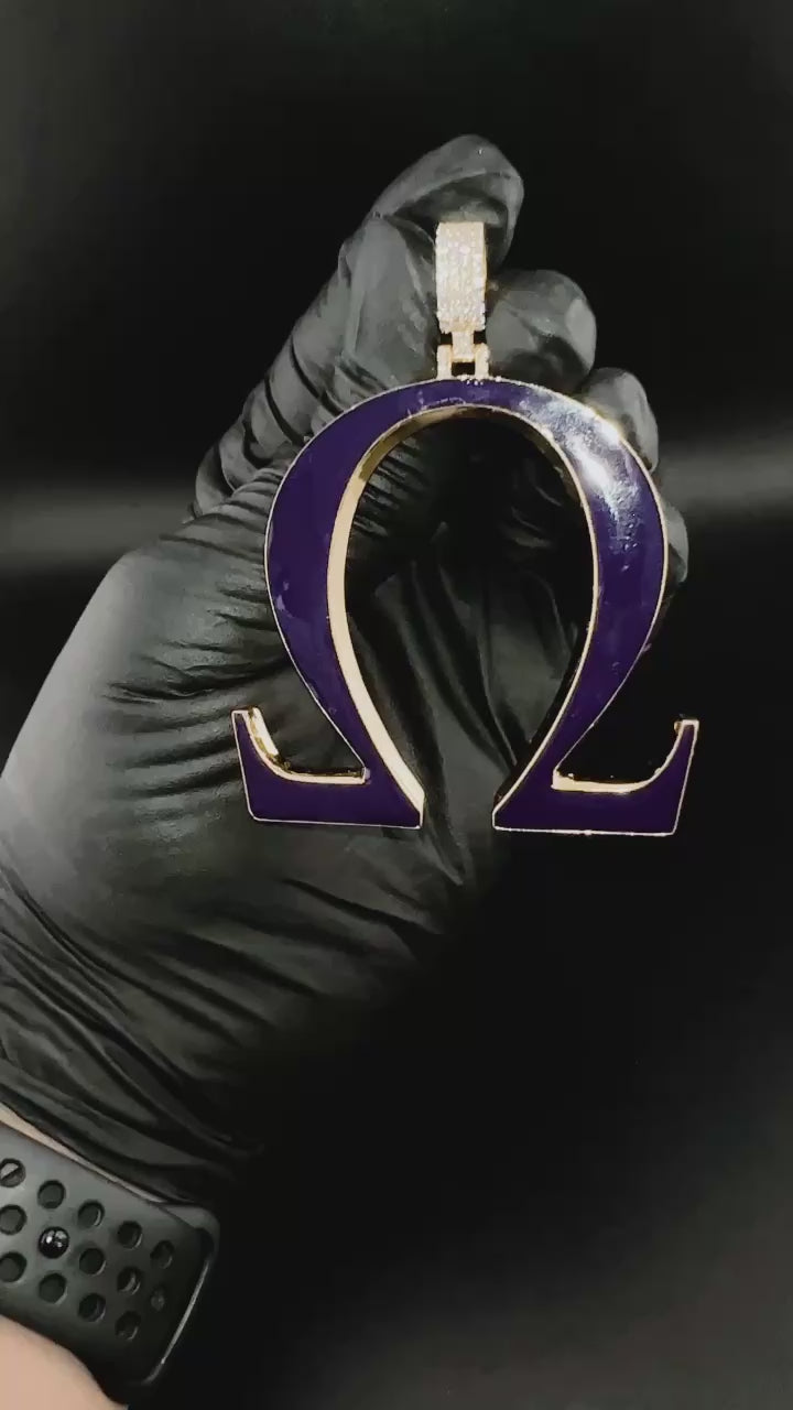 Reversible Omega Psi Phi Pendant