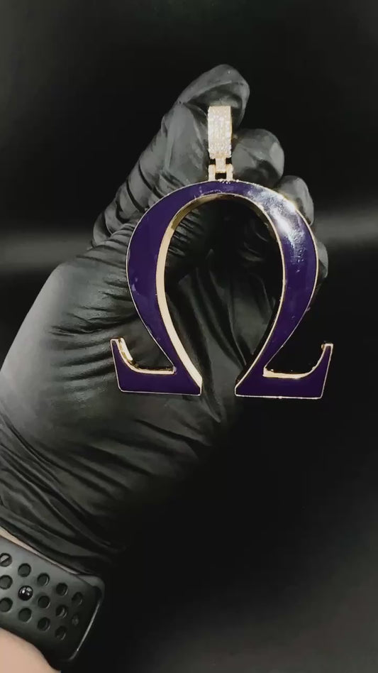 Reversible Omega Psi Phi Pendant