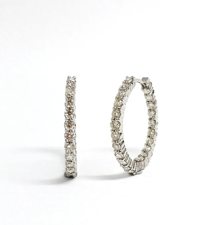 Diamond Eternity Hoops