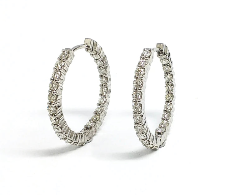 Diamond Eternity Hoops