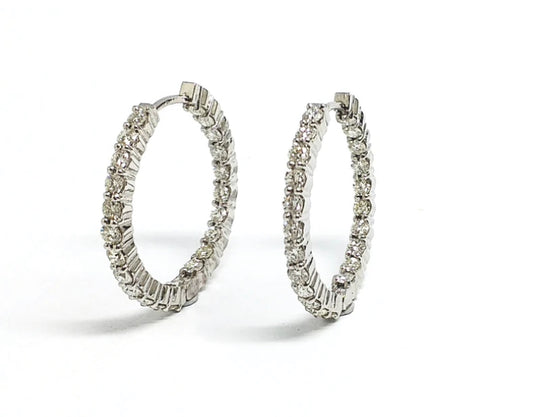 Diamond Eternity Hoops