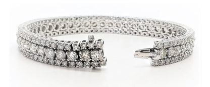 Triple-Row Diamond Bracelet