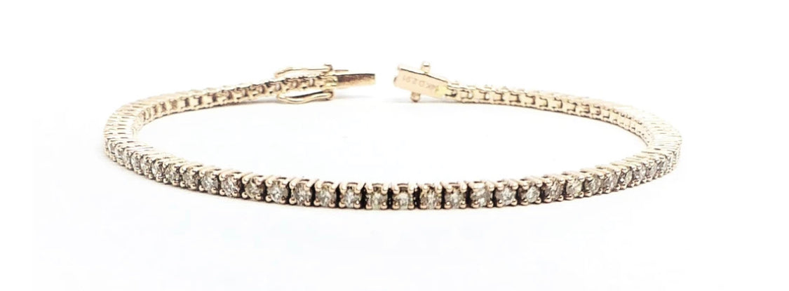 Rose Gold Diamond Tennis Bracelet