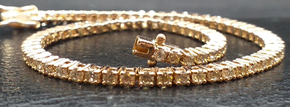 Rose Gold Diamond Tennis Bracelet