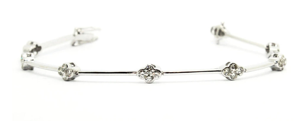 Diamond cross bracelet