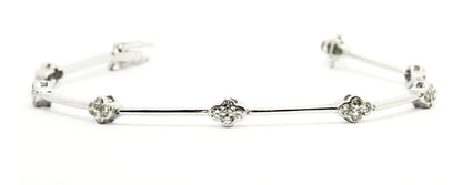 Diamond cross bracelet