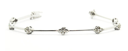 Diamond cross bracelet