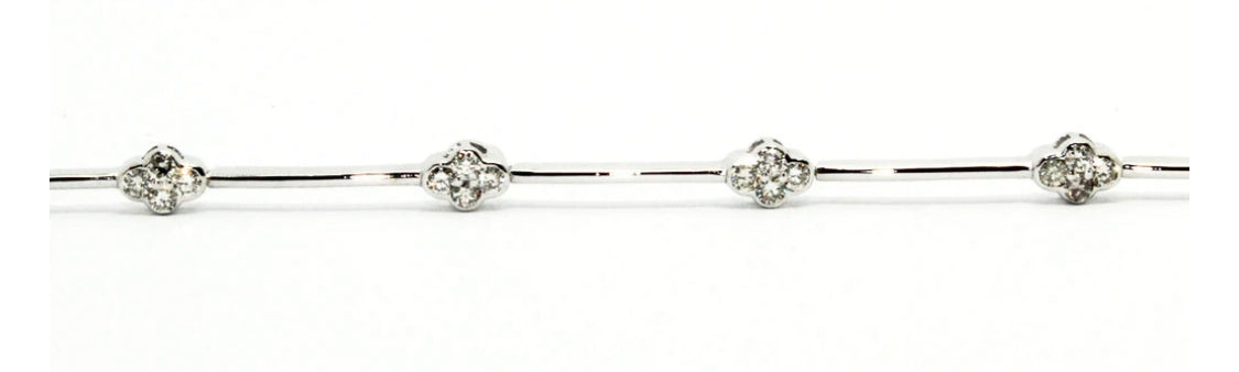Diamond cross bracelet