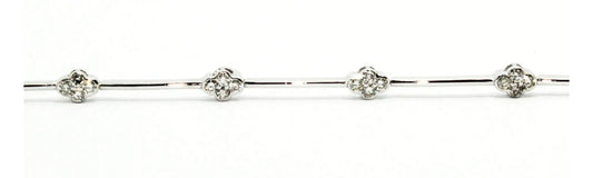 Diamond cross bracelet